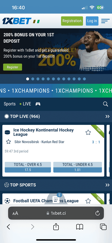 Unduh dan instal aplikasi 1xBet apk gratis untuk Android dan iPhone 2025